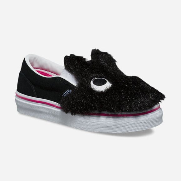 Vans Other - VANS Slip On Friend Party Fur Black Girls sneakers